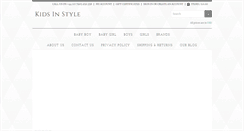 Desktop Screenshot of kidsinstyle.co.uk
