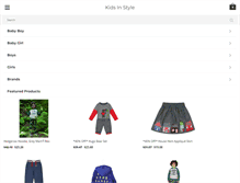 Tablet Screenshot of kidsinstyle.co.uk